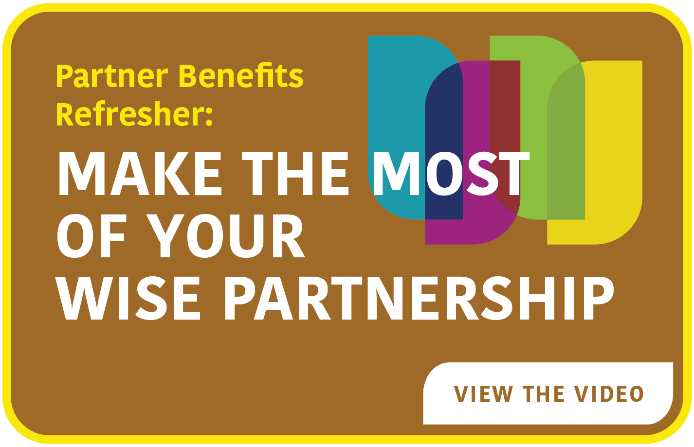 WISE-613 WISE Partnership tile-WATCH THE VIDEO